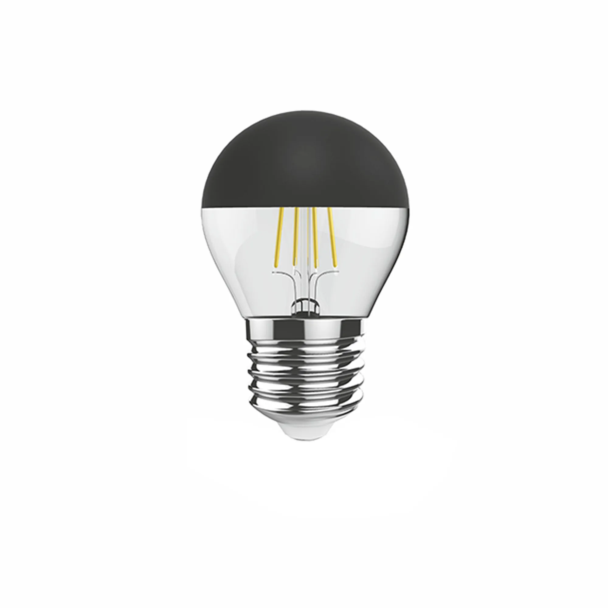 4600346  Classic Deco Black Top Ball G45 E27 4W 2700K 330lm